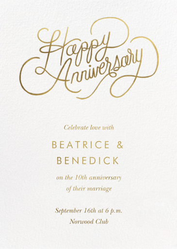 Golden Anniversary - Anniversary Invitation by Rifle Paper Co.