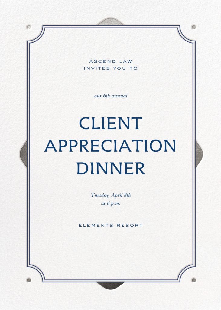 Matted appreciation event invitation send online instantly rsvp