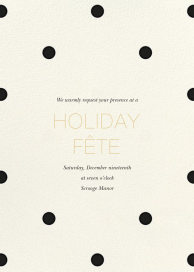 Diadem Dots - Holiday Party Invitation by Sugar Paper