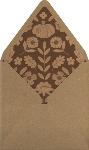 Turkey Cutout - Meri Meri Envelope