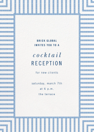 Seersucker Stripe - Cocktail Party Invitation by kate spade new york