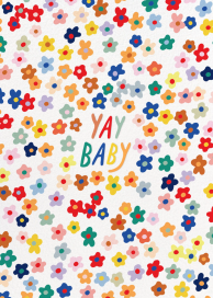 Loose Posies - New Baby Card by Hartland Cards