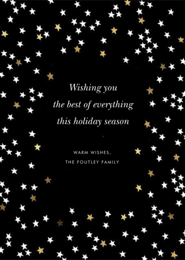 Sky Glitter Photo - Holiday Card by kate spade new york - Back