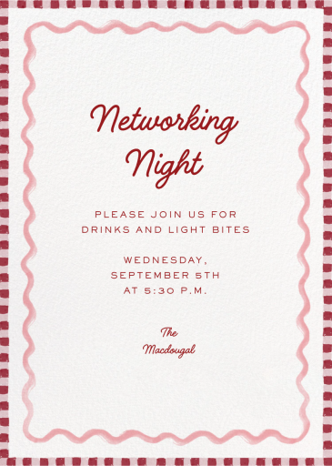 Stripes and Waves - Business Event Invitation by Martha Stewart