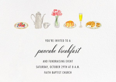 Brunch - Pancake Breakfast Invitation by Paperless Post