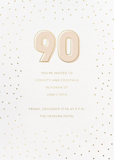 Golden Occasion - Birthday Invitation by Sugar Paper