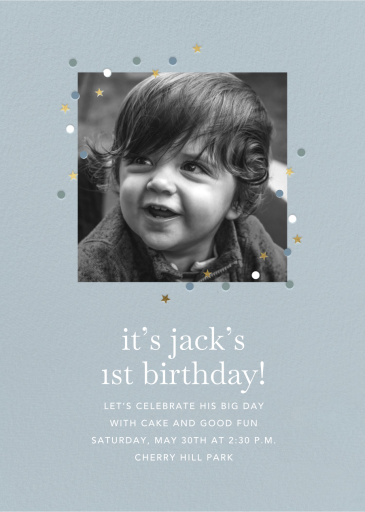Confetti on Top - Birthday Invitation by Sugar Paper