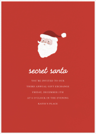 Signature Santa - Holiday Party Invitation by Sugar Paper