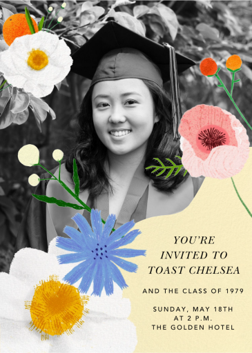 Loose Stems - Graduation Party Invitation by Carolyn Suzuki Studio