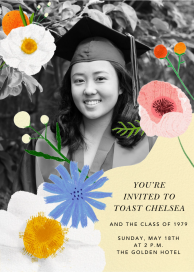 Loose Stems - Graduation Party Invitation by Carolyn Suzuki Studio