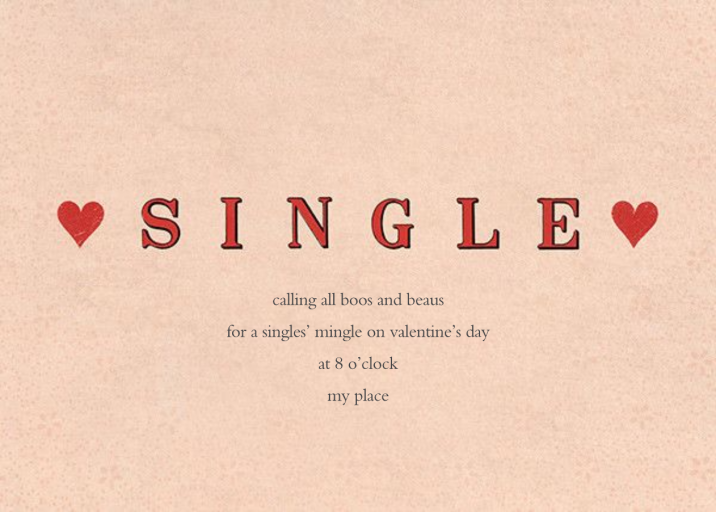 Single Hearts - Invitation by John Derian