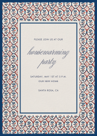 Block Print - Celebration Invitation by Schumacher