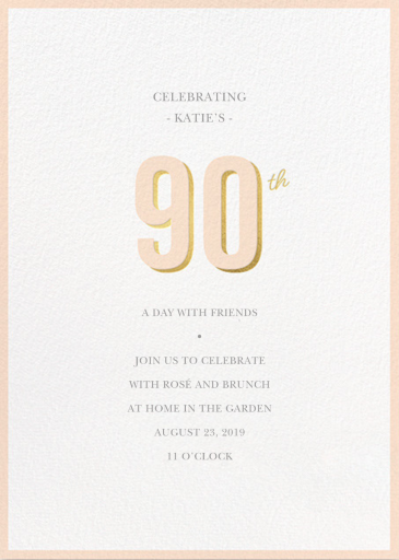 Pop of Gold - Birthday Invitation by sugar-paper