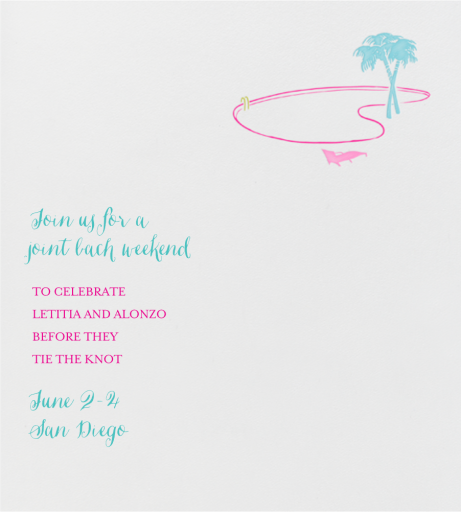 Vegas Pool Party - Bachelor/Bachelorette Party Invitation by Paperless Post