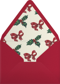 Holly Leaves Border - Nathalie Lété Envelope