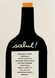 Wine Salut - Corporate Reception Invitation by The Indigo Bunting