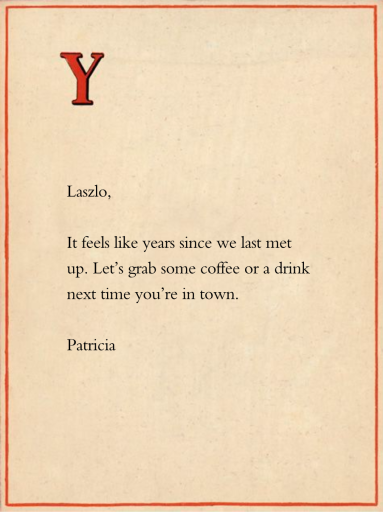 Red Letter by John Derian - Back