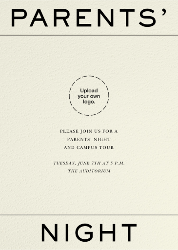 Top to Bottom - School Event Invitation by Paperless Post