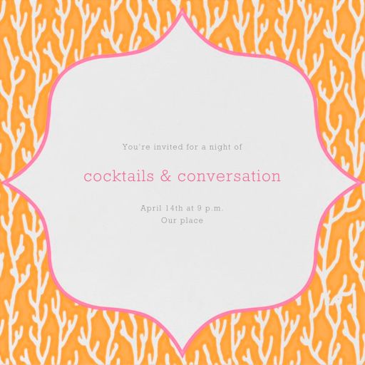 Coral Pattern - Invitation by Paperless Post