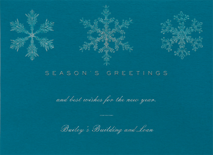 Snowflake Seasons Greetings - Holiday Card by Paperless Post