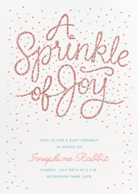 Sprinkle of Joy - Baby Sprinkle Invitation by Paperless Post