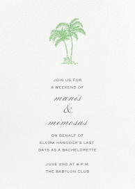 Mascarene - Bachelorette Party Invitation by Crane & Co.