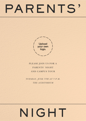 Top to Bottom - School Event Invitation by Paperless Post