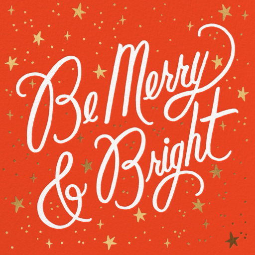 Merry and Bright Script - Holiday Card by Rifle Paper Co.