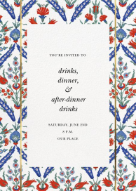 Ottoman Floral - Garden Party Invitation by Oscar de la Renta