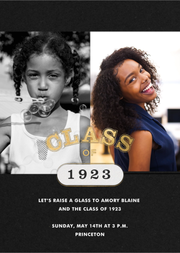 Varsity Split-Screen - Graduation Party Invitation by Paperless Post