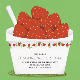 Strawberries and Cream by Paperless Post