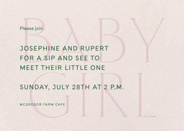 Piccolo - Sip and See Invitation by Venamour