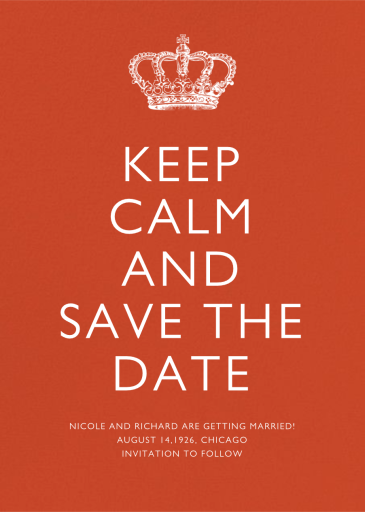 Blood Orange - Save the Date by Paperless Post