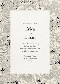 Heritage Blooms - Anniversary Invitation by Liberty