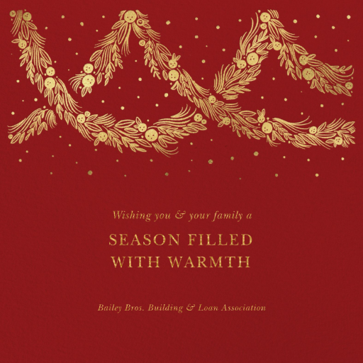 Holiday Drape - Business Holiday Card by Paperless Post