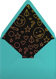 Emoji Fest - Paperless Post Envelope