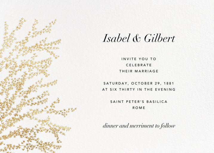 Forsythia Branch (Horizontal) - Birthday Invitation by Paperless Post