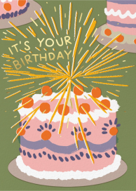 Birthday Sparkles (Elena Boils) - Birthday Card by Wrap