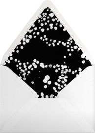 Confetti Dots Silver Wedding Invitation Envelope