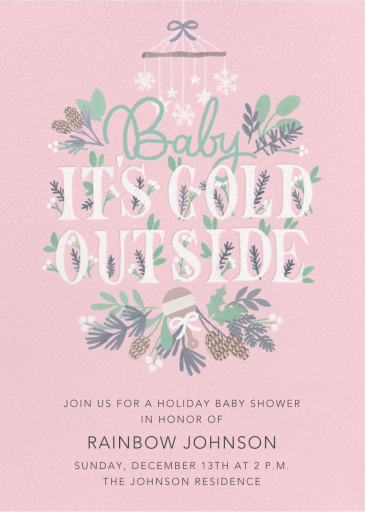 Winter Mobile - Baby Shower Invitation by Paperless Post