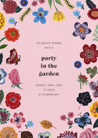 La Vie En Rose - Garden Party Invitation by Nathalie Lété