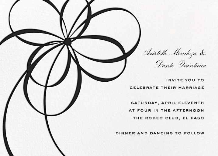 Belle Boulevard Invite - Wedding Invitation by kate spade new york