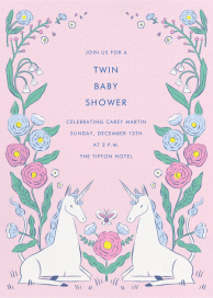 Unicorn Garden - Baby Shower Invitation by Hello!Lucky