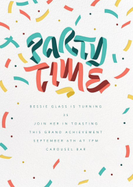 Crossed Streamers by Paperless Post