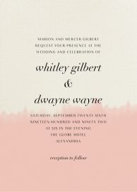 Dip Dye - Wedding Invitation by Paperless Post
