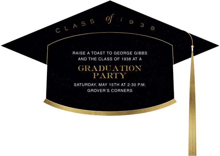 Tip Your Hat - Graduation Party Invitation by Paperless Post