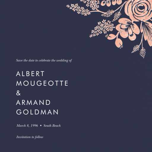 Heather and Lace (Save the Date) - Save the Date by Rifle Paper Co.