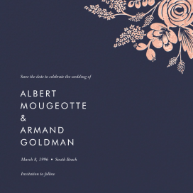 Heather and Lace (Save the Date) by Rifle Paper Co.