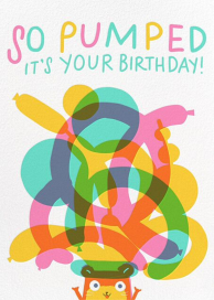 Balloon Hat - Birthday Card by Hello!Lucky