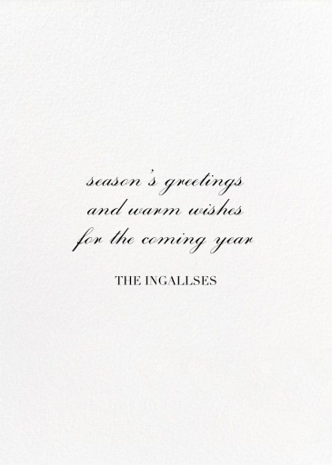 3/4 Portrait (Photo) - New Year's Card by Paperless Post - Back